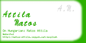 attila matos business card